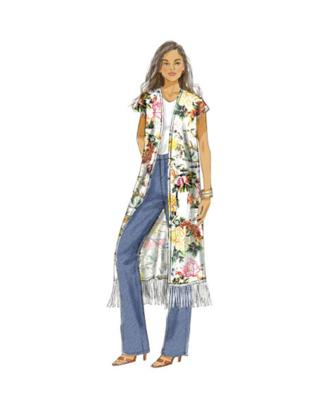 Molde de quimono - Butterick 6176