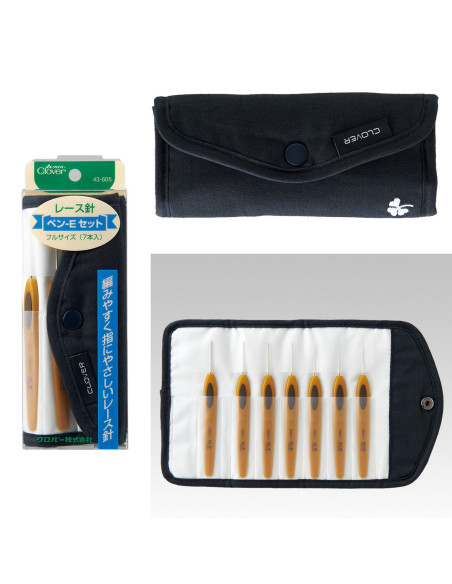 Kit de agulhas de crochê Clover Soft Touch Lace