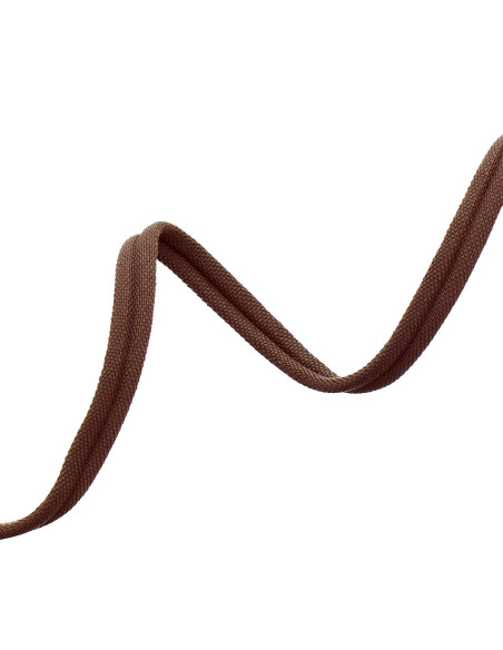 Cordão duplo de vivo coberto mate - Castanho