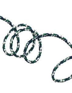 Cordão de moletom fantasia - Branco, azul e verde