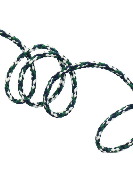 Cordão de moletom fantasia - Branco, azul e verde
