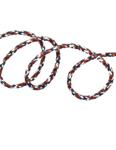 Cordão de moletom fantasia - Branco, azul e terracota