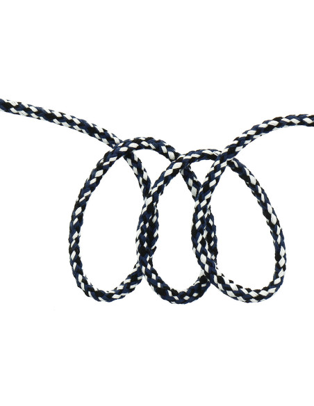 Cordão de moletom fantasia - Branco, azul e preto