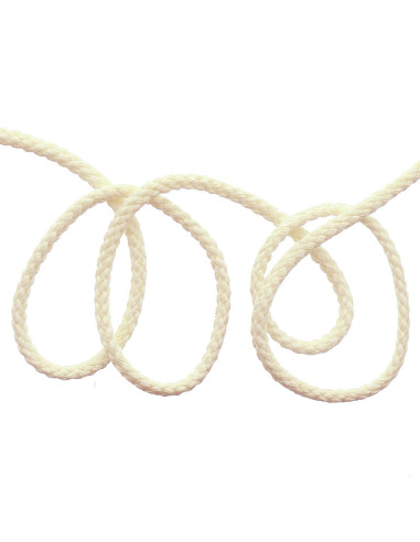 Cordão de moletom liso - Creme