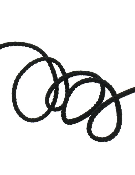 Cordão de moletom liso - Preto