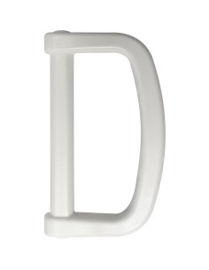 Anel em D de plástico 40 mm - Branco
