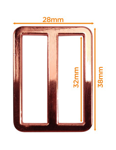 Fivela de metal premium - Ouro rosa 32 mm 2