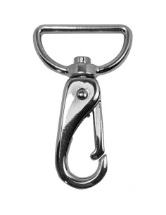 Mosquetão de metal premium - Prata 65 x 32 mm