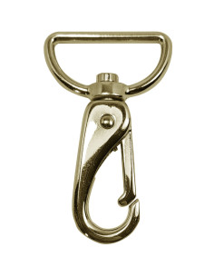 Mosquetão de metal premium - Ouro amarelo 65 x 32 mm