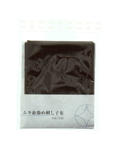 Cupão de tecido sashiko 50 cm x 55 cm - Castanho 2