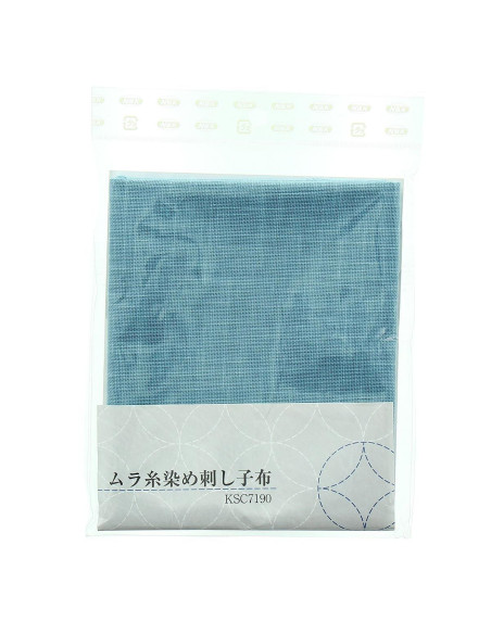Cupão de tecido sashiko 50 cm x 55 cm - Azul celeste