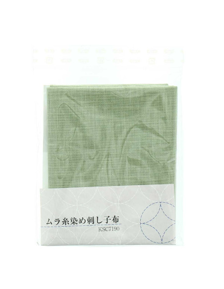 Cupão de tecido sashiko 50 cm x 55 cm - Amêndoa
