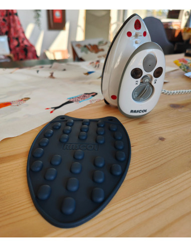 Descanso para ferro mini em silicone Rascol - Cinza azul