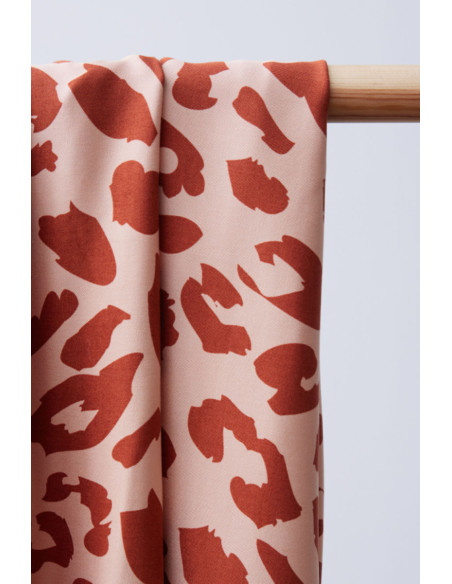 Tecido sarja viscose - Urban Leo Rose