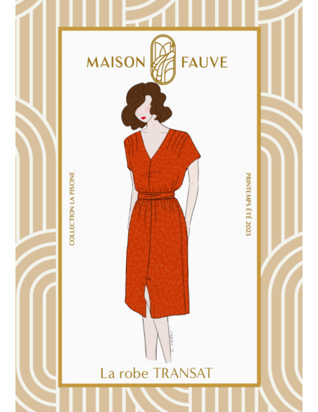Padrão de vestido Transat - Maison Fauve