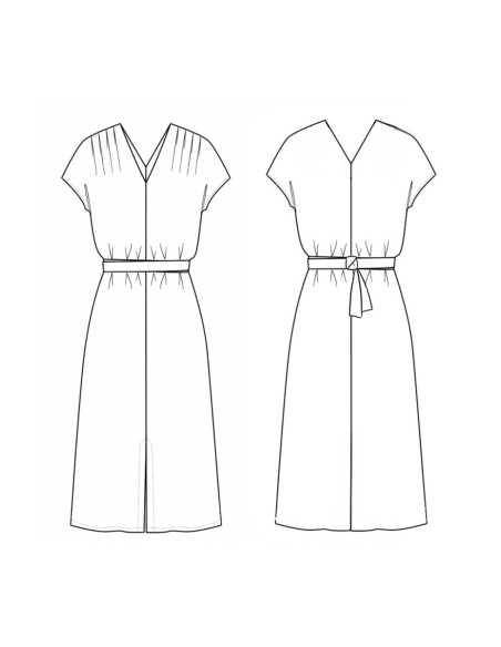Padrão de vestido Transat - Maison Fauve