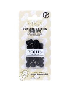 Botões de pressão mágicos sem alicate 9 mm - Preto