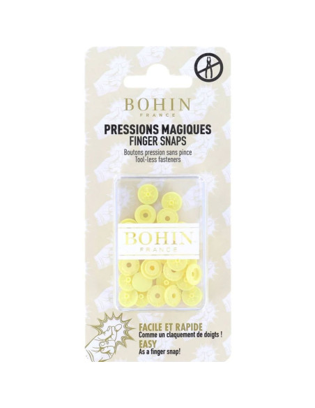 Botões de pressão mágicos sem alicate 9 mm - Amarelo