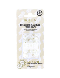 Botões de pressão mágicos sem alicate 13 mm - Branco