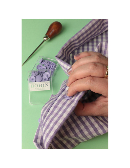 Botões de pressão mágicos sem alicate 13 mm - Branco