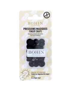 Botões de pressão mágicos sem alicate 13 mm - Preto