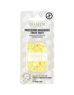 Botões de pressão mágicos sem alicate 13 mm - Amarelo
