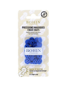 Botões de pressão mágicos sem alicate 13 mm - Azul royal