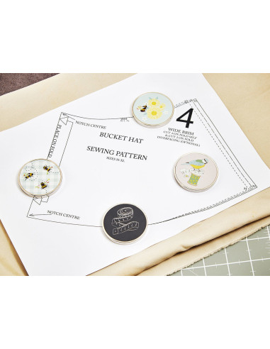 Conjunto de 4 pesos para costura - Margaridas
