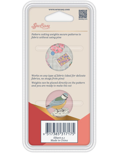 Conjunto de 2 pesos para costura - Pássaros