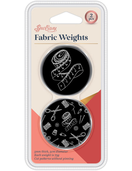 Conjunto de 2 pesos para costura - Preto