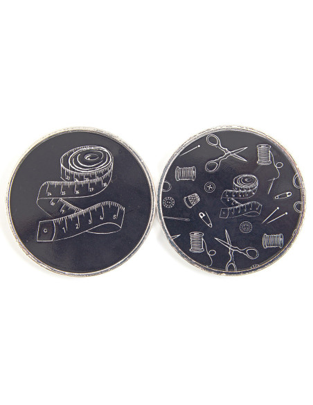 Conjunto de 2 pesos para costura - Preto