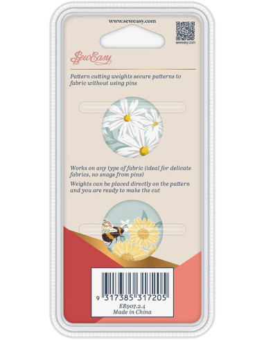 Conjunto de 2 pesos para costura - Margaridas