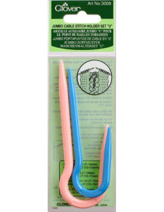 Conjunto de 2 agulhas Jumbo para tranças