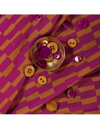 Tecido viscose Domino Dahlia - Atelier Brunette