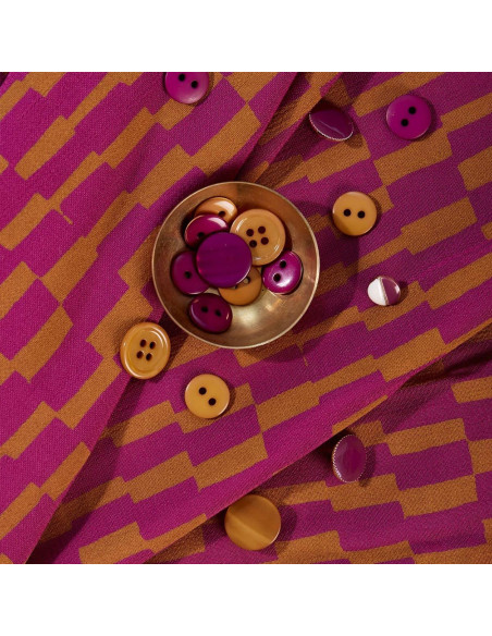 Tecido viscose Domino Dahlia - Atelier Brunette