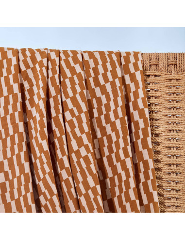 Tecido viscose Domino Ocre - Atelier Brunette