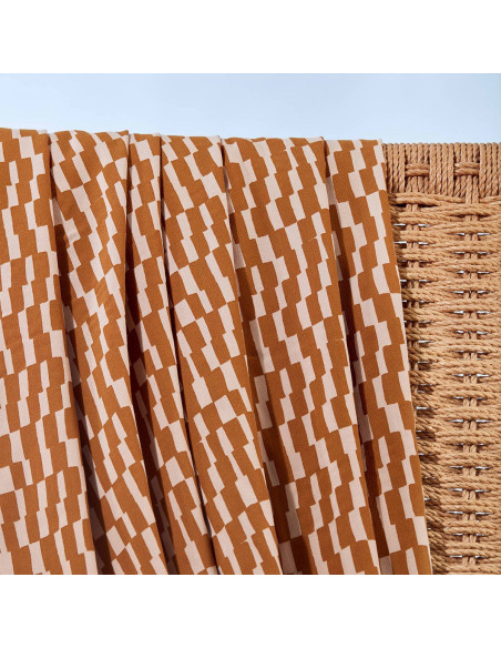 Tecido viscose Domino Ocre - Atelier Brunette