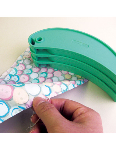 Conjunto de 2 pesos em forma de feijão para costura Clover