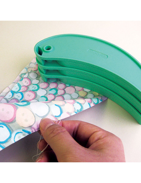 Conjunto de 2 pesos em forma de feijão para costura Clover