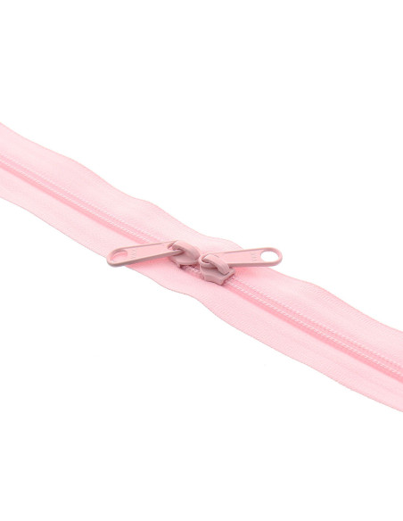 Fecho de nylon costas a costas para sacos 60 cm - Rosa