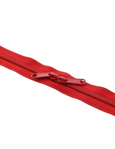 Fecho de nylon costas a costas para sacos 60 cm - Vermelho