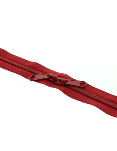 Fecho de nylon costas a costas para sacos 60 cm - Bordeaux
