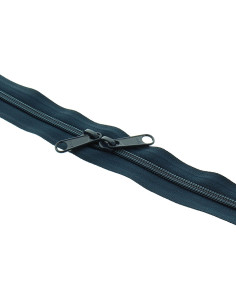 Fecho de nylon costas a costas para sacos 60 cm - Azul marinho