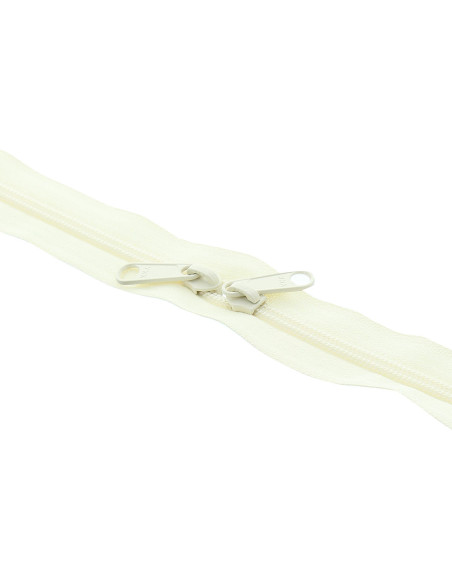 Fecho de nylon costas a costas para sacos 60 cm - Cru