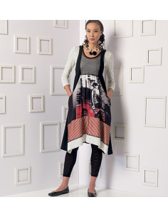 Padrão de blusa, vestido e collants - Vogue 9108