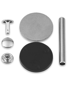 Conjunto de 20 rebites tubulares 4-6 mm prata VARIO Creative Tool 2