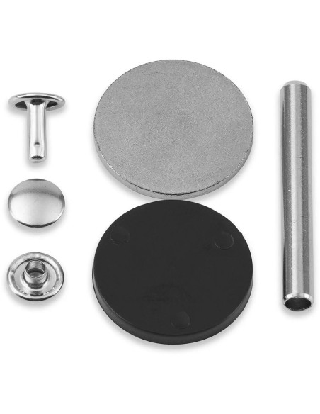 Conjunto de 20 rebites tubulares 4-6 mm prata VARIO Creative Tool