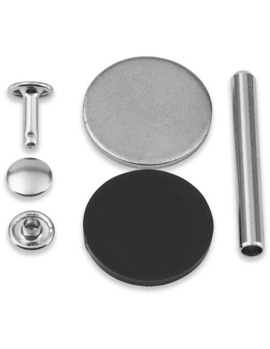 Conjunto de 12 rebites tubulares 6-9 mm prata VARIO Creative Tool
