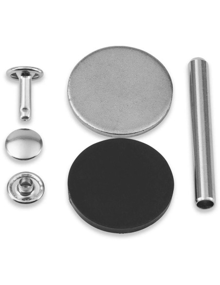 Conjunto de 12 rebites tubulares 6-9 mm prata VARIO Creative Tool