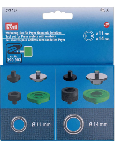 Conjunto de ferramentas para ilhós de 11 e 14 mm VARIO Creative Tool